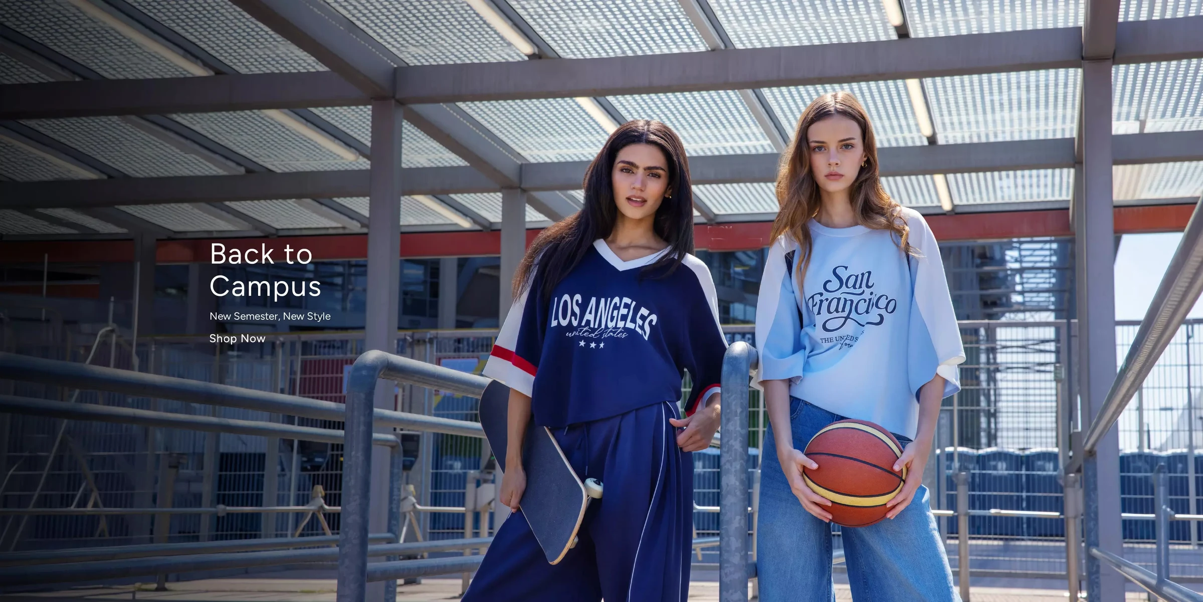 Back to campus — new semester, new style. Shop women's casualwear.