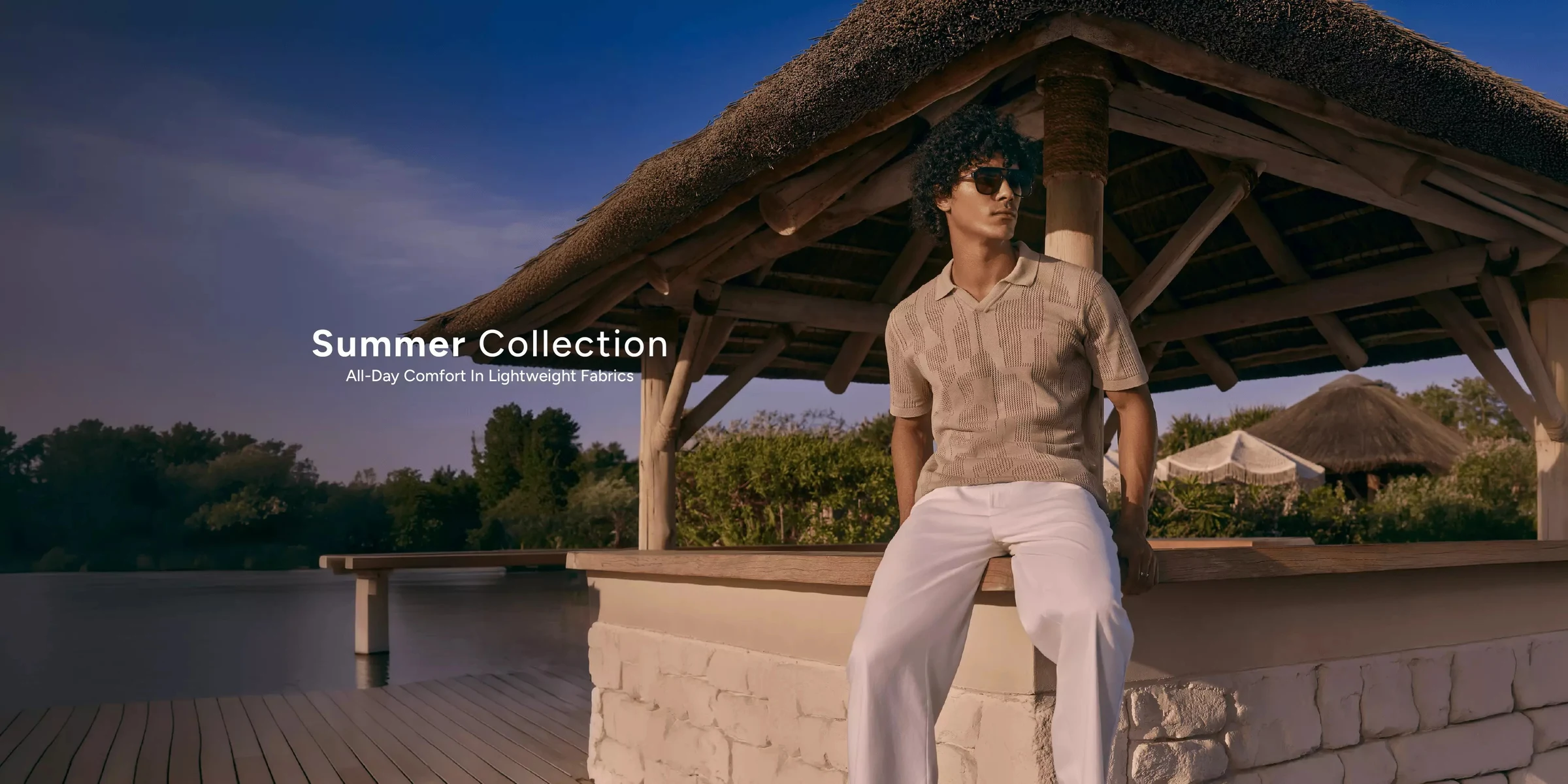 Summer collection: all-day comfort in lightweight fabrics. Shop men's summer edit.