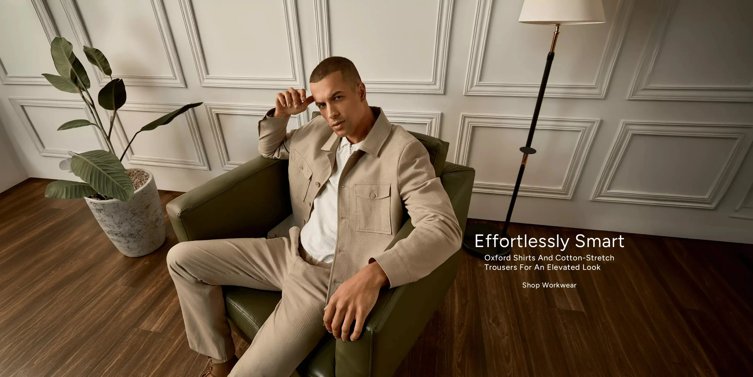 Effortlessly smart. Shop men's workwear.